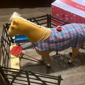 American Girl Horse, with all set.